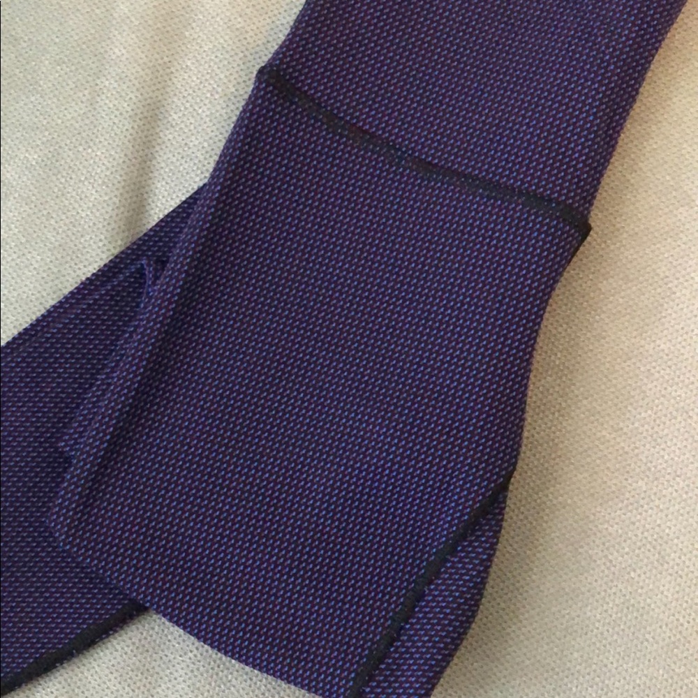 Lululemon wunder under teeny check cerulean blue